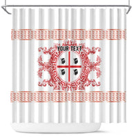 Personalized Italy Sardinia Shower Curtain Baroque Motif
