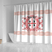 Personalized Italy Sardinia Shower Curtain Baroque Motif