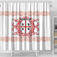 Personalized Italy Sardinia Shower Curtain Baroque Motif