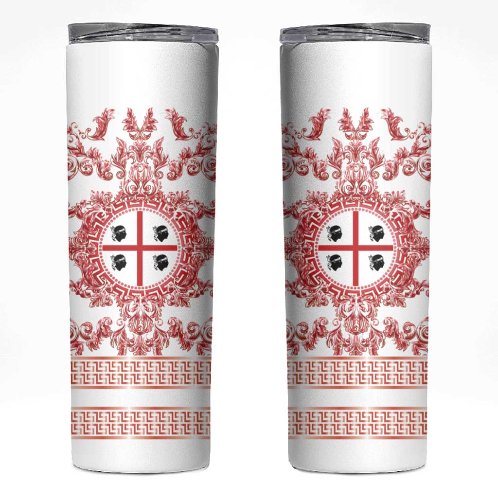 Personalized Italy Sardinia Skinny Tumbler Baroque Motif