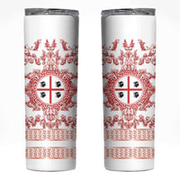 Personalized Italy Sardinia Skinny Tumbler Baroque Motif