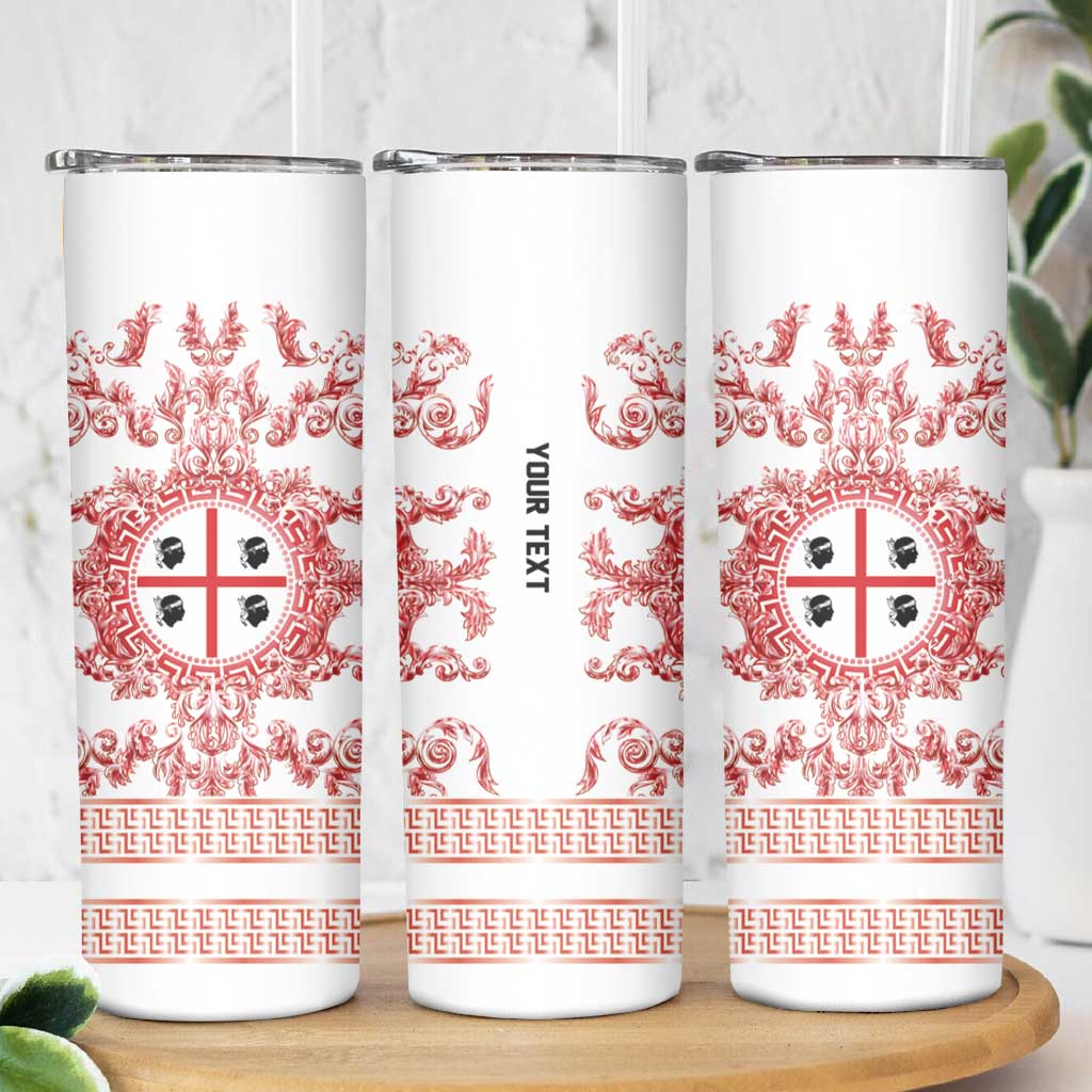Personalized Italy Sardinia Skinny Tumbler Baroque Motif