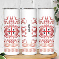 Personalized Italy Sardinia Skinny Tumbler Baroque Motif