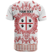 Personalized Italy Sardinia T Shirt Baroque Motif