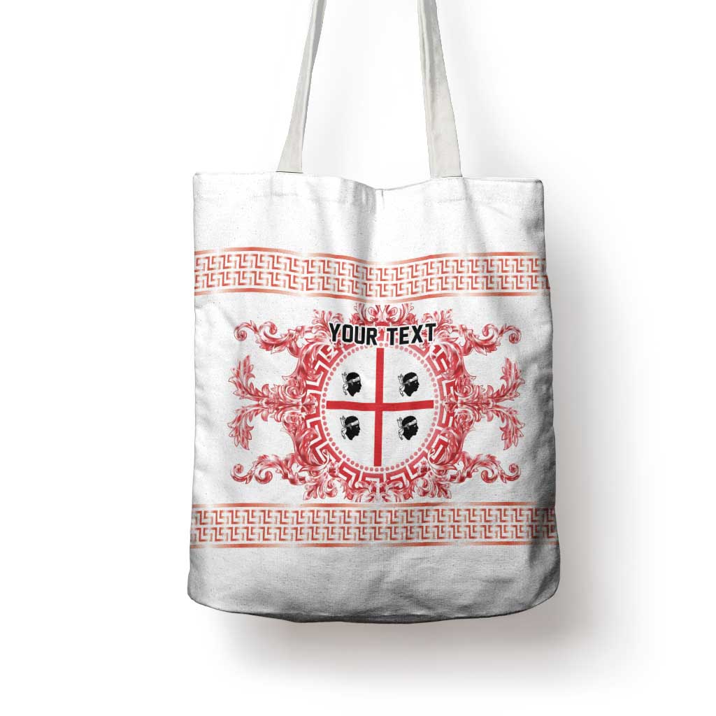 Personalized Italy Sardinia Tote Bag Baroque Motif