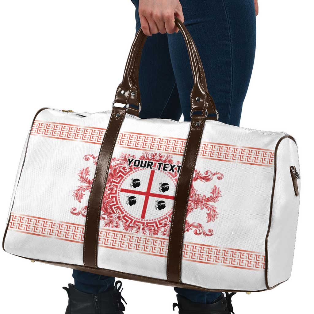 Personalized Italy Sardinia Travel Bag Baroque Motif