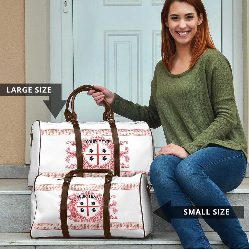 Personalized Italy Sardinia Travel Bag Baroque Motif