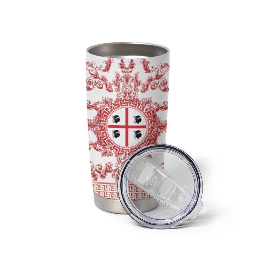 Personalized Italy Sardinia Tumbler Cup Baroque Motif