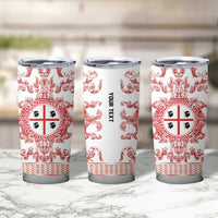 Personalized Italy Sardinia Tumbler Cup Baroque Motif