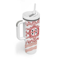 Personalized Italy Sardinia Tumbler With Handle Baroque Motif