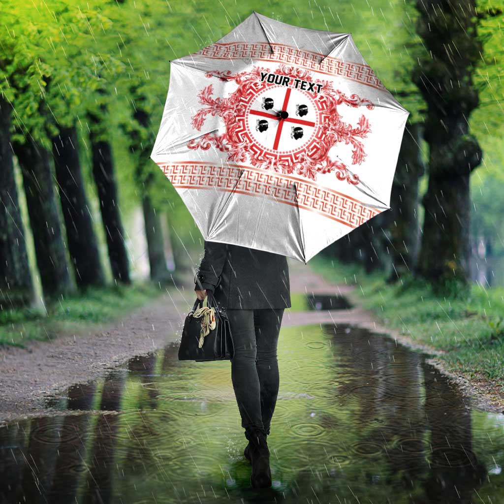 Personalized Italy Sardinia Umbrella Baroque Motif