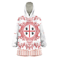 Personalized Italy Sardinia Wearable Blanket Hoodie Baroque Motif