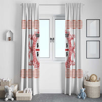 Personalized Italy Sardinia Window Curtain Baroque Motif