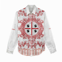 Personalized Italy Sardinia Women Casual Shirt Baroque Motif