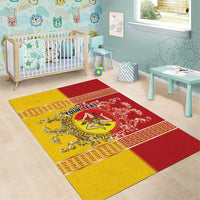 Personalized Italy Sicily Area Rug Baroque Motif