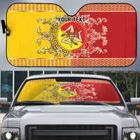 Personalized Italy Sicily Auto Sun Shade Baroque Motif