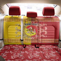 Personalized Italy Sicily Back Car Seat Cover Baroque Motif