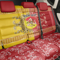 Personalized Italy Sicily Back Car Seat Cover Baroque Motif