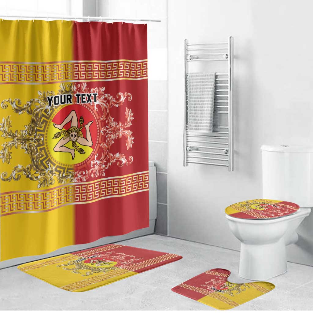 Personalized Italy Sicily Bathroom Set Baroque Motif