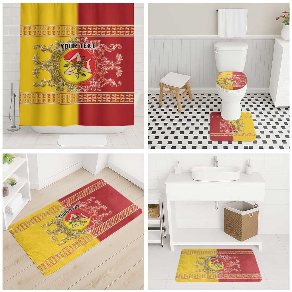 Personalized Italy Sicily Bathroom Set Baroque Motif