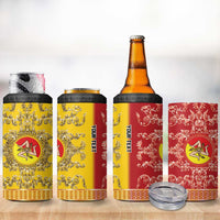 Personalized Italy Sicily 4 in 1 Can Cooler Tumbler Baroque Motif