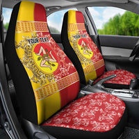Personalized Italy Sicily Car Seat Cover Baroque Motif