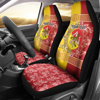 Personalized Italy Sicily Car Seat Cover Baroque Motif