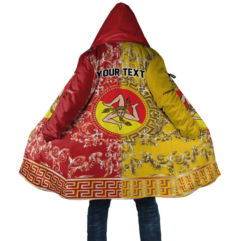 Personalized Italy Sicily Cloak Baroque Motif