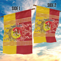 Personalized Italy Sicily Garden Flag Baroque Motif