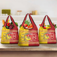 Personalized Italy Sicily Grocery Bag Baroque Motif