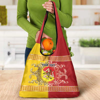 Personalized Italy Sicily Grocery Bag Baroque Motif