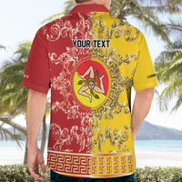 Personalized Italy Sicily Hawaiian Shirt Baroque Motif