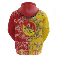 Personalized Italy Sicily Hoodie Baroque Motif