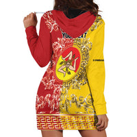 Personalized Italy Sicily Hoodie Dress Baroque Motif