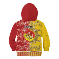 Personalized Italy Sicily Kid Hoodie Baroque Motif