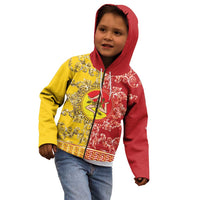 Personalized Italy Sicily Kid Hoodie Baroque Motif