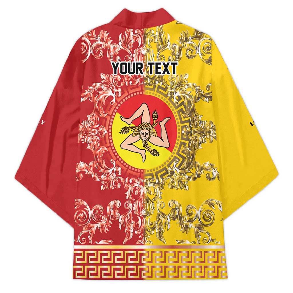 Personalized Italy Sicily Kimono Baroque Motif