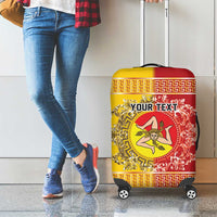 Personalized Italy Sicily Luggage Cover Baroque Motif