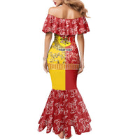 Personalized Italy Sicily Mermaid Dress Baroque Motif