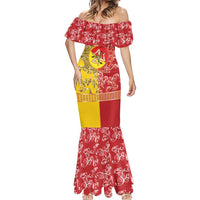 Personalized Italy Sicily Mermaid Dress Baroque Motif