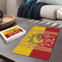 Personalized Italy Sicily Puzzle Baroque Motif