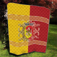 Personalized Italy Sicily Quilt Baroque Motif