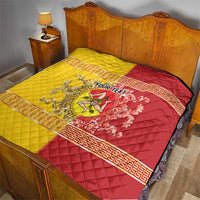 Personalized Italy Sicily Quilt Baroque Motif