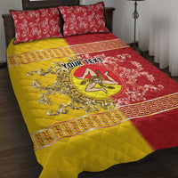 Personalized Italy Sicily Quilt Bed Set Baroque Motif