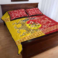Personalized Italy Sicily Quilt Bed Set Baroque Motif