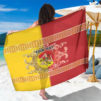 Personalized Italy Sicily Sarong Baroque Motif
