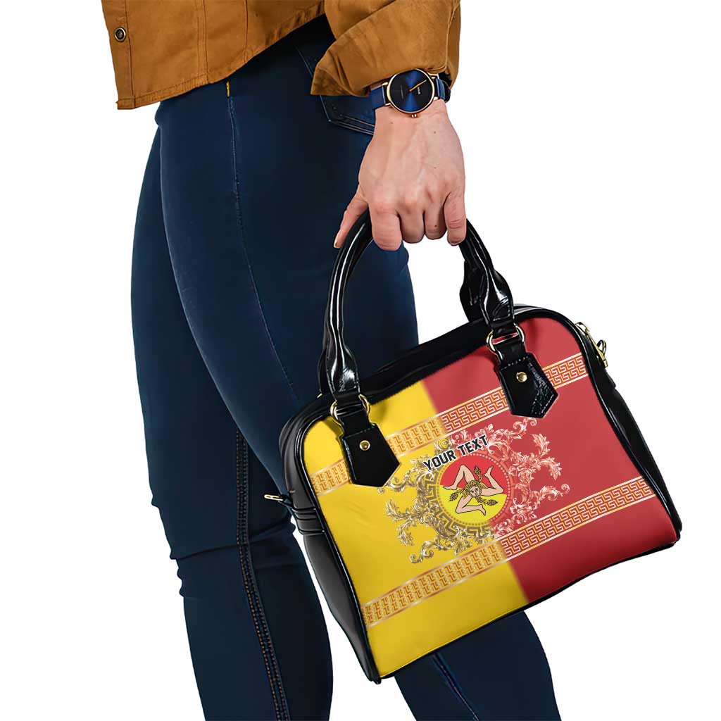 Personalized Italy Sicily Shoulder Handbag Baroque Motif