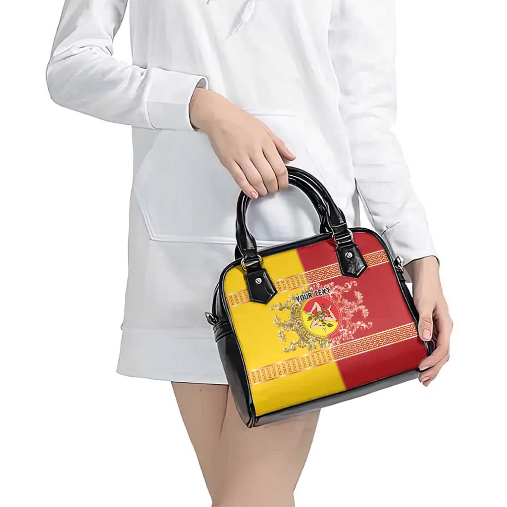 Personalized Italy Sicily Shoulder Handbag Baroque Motif