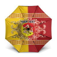 Personalized Italy Sicily Umbrella Baroque Motif