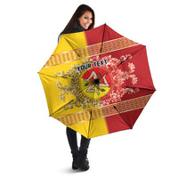 Personalized Italy Sicily Umbrella Baroque Motif